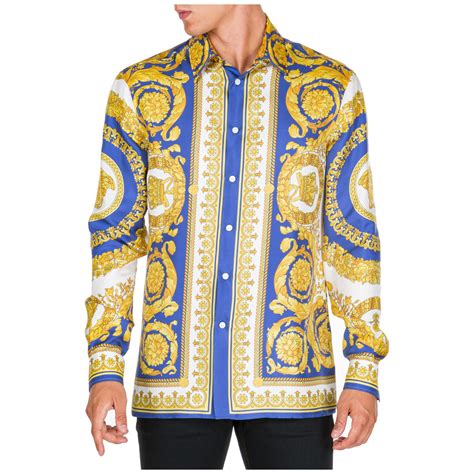 versace look alike dress shirt mens|versace collection men shirt sale.